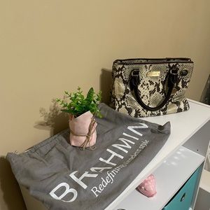 Brahmin snake skin tote